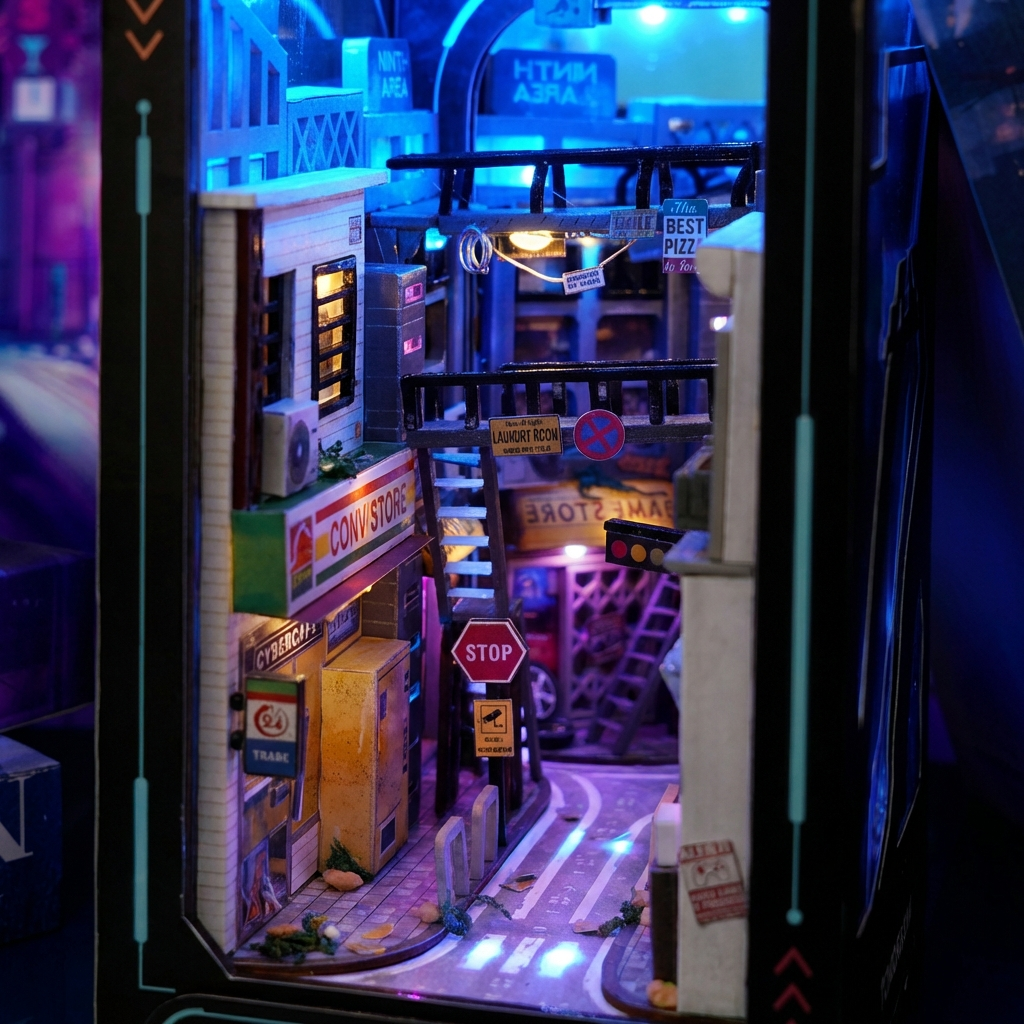 NeoCity Cyber-Ecke Bausatz | Exklusive Veröffentlichung