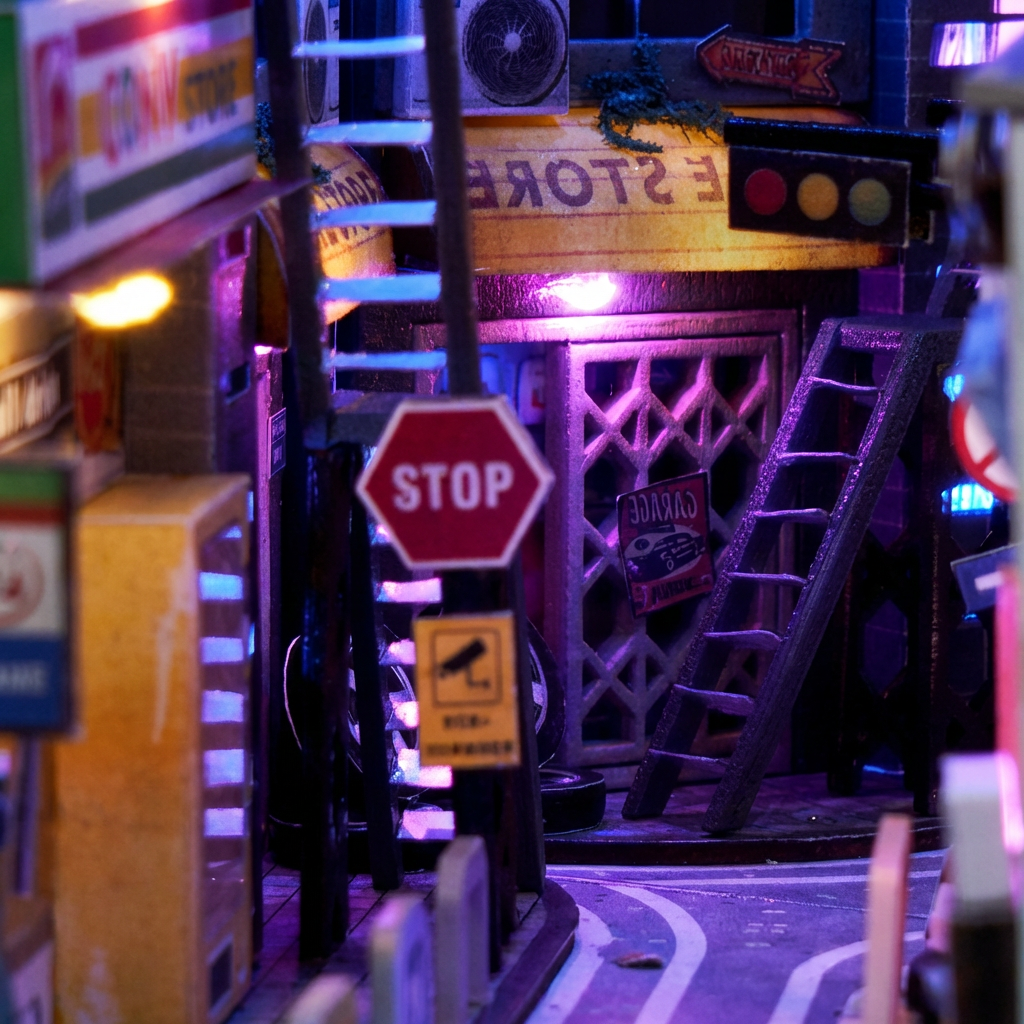 NeoCity Cyber-Ecke Bausatz | Exklusive Veröffentlichung